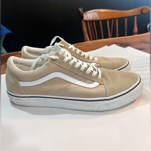Vans Men's Beige Canvas Sneakers